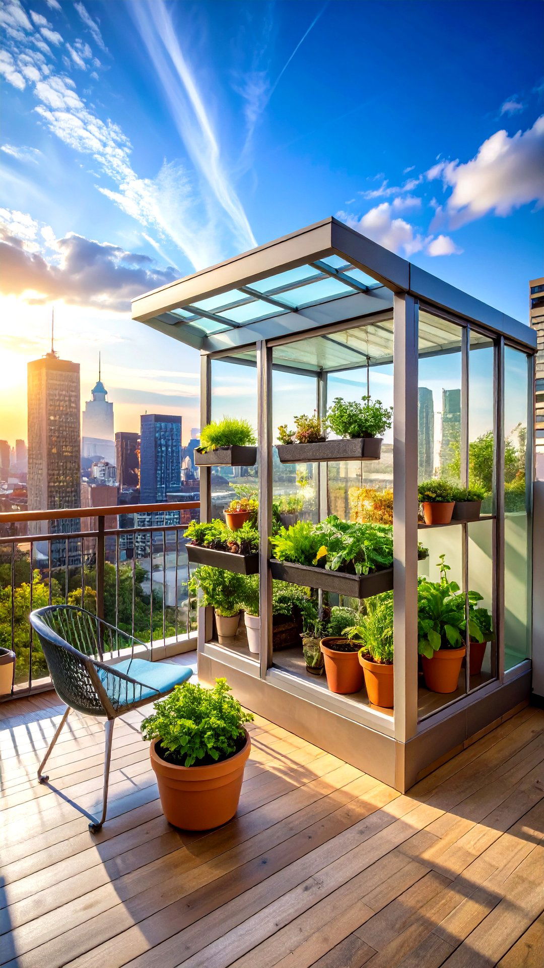 Balcony Corner Mini Greenhouse for Urban Growers - 25 corner greenhouse ideas