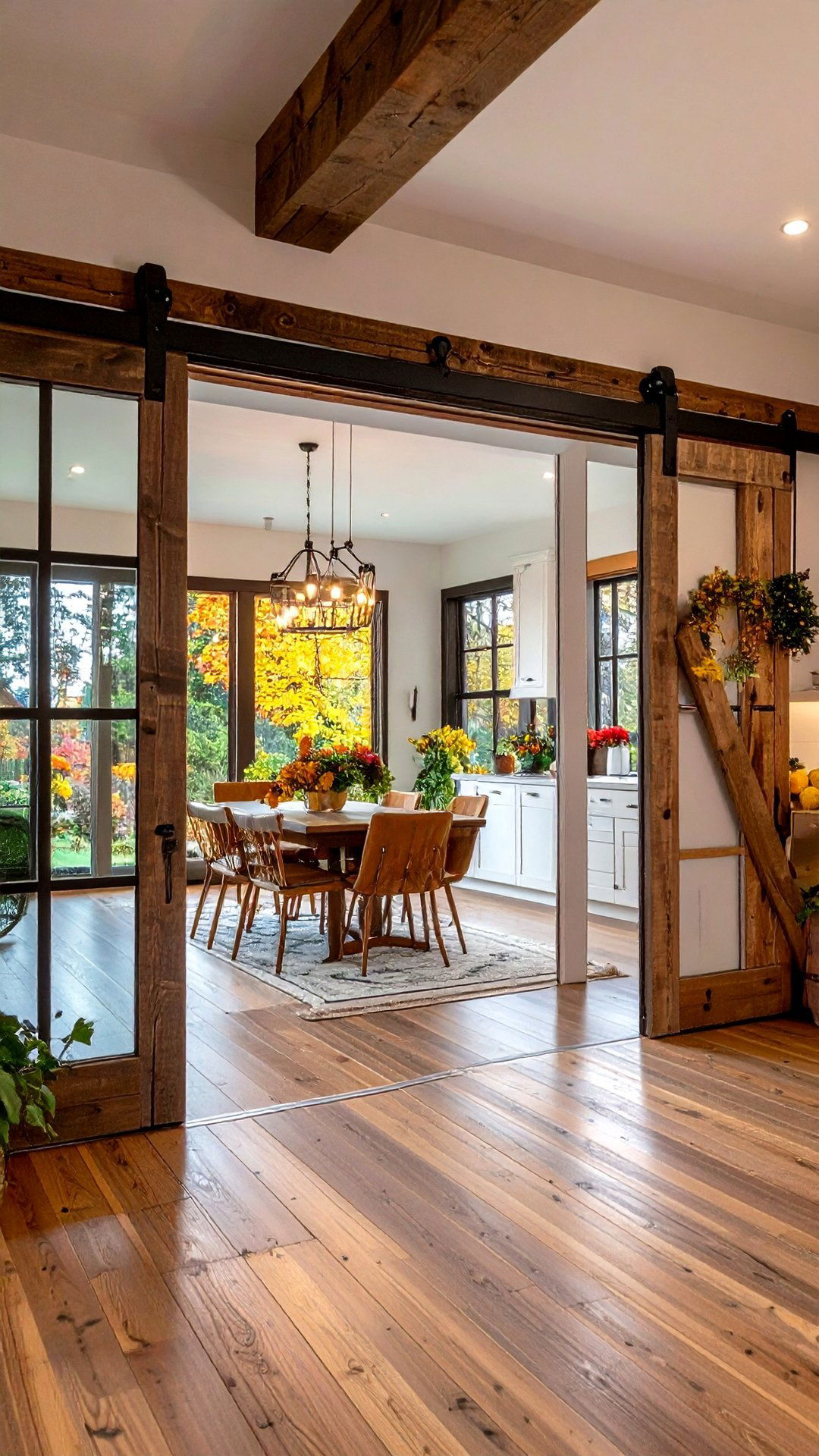 Barn Door Accents Give a Cottage Dining Room Rustic Drama - 25 cottage dining room ideas