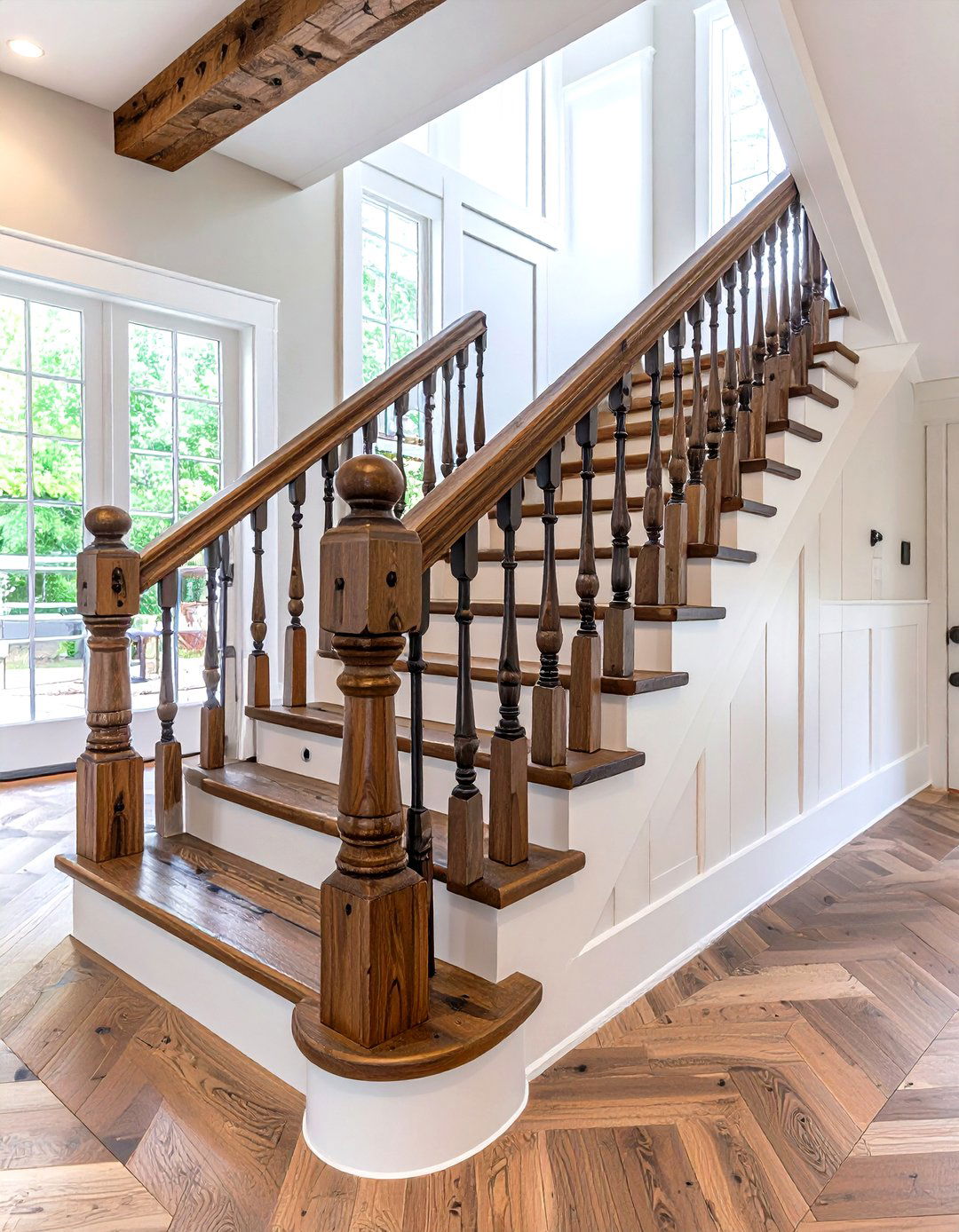 Barn Door Hardware Stair Railing - 25 farmhouse rustic stair railing ideas