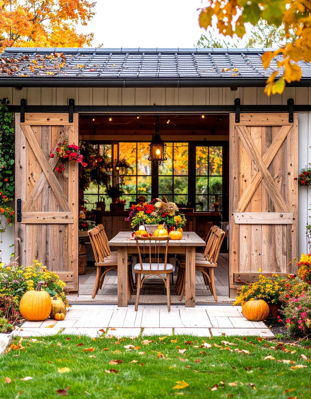 Barn Style Sliding Patio Door for Farmhouse Flair - 25 patio door ideas