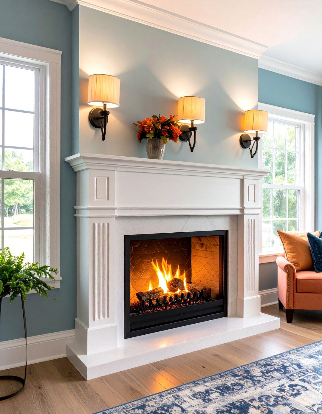 Battery Operated Fireplace Sconces for Easy Updates - 25 fireplace sconces ideas