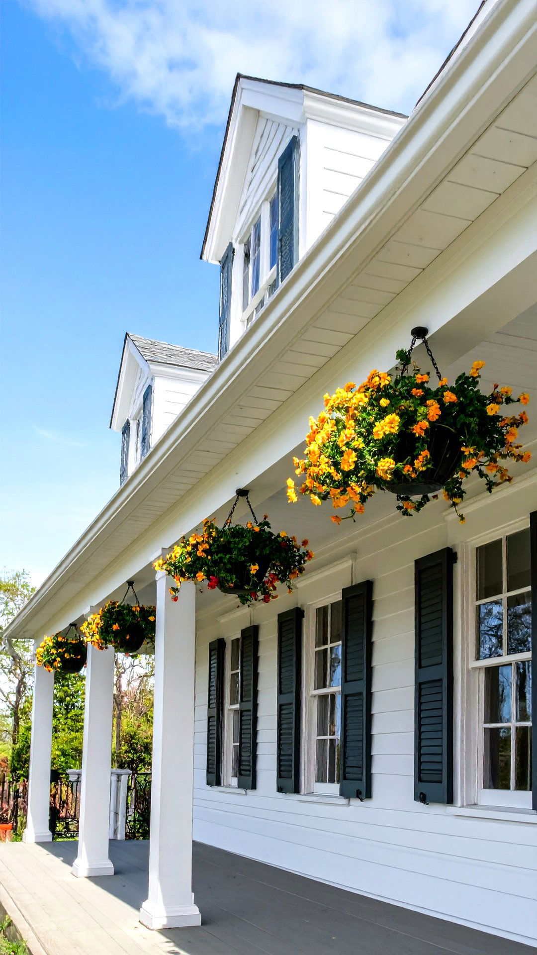 Beadboard Ceilings Lend Subtle Texture Overhead - 25 colonial front porch ideas
