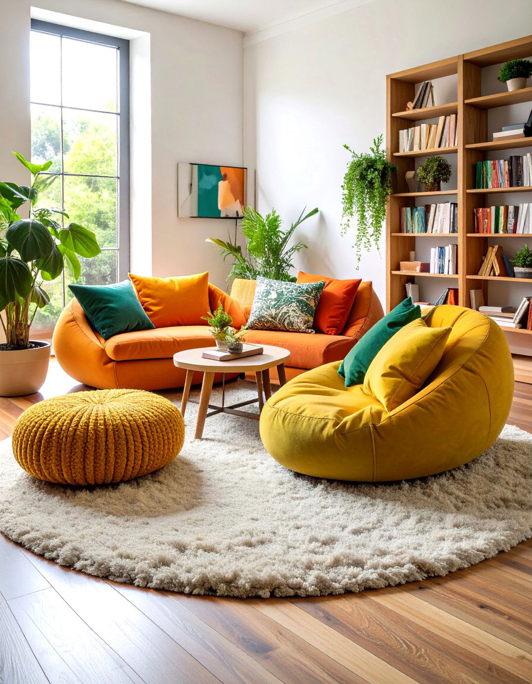 Beanbag Lounges Soften s Interior Design Corners - 25 1990s interior design ideas