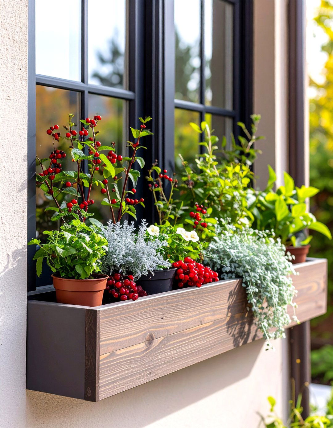 Berries and Bittersweet Theme - 25 fall flower box ideas