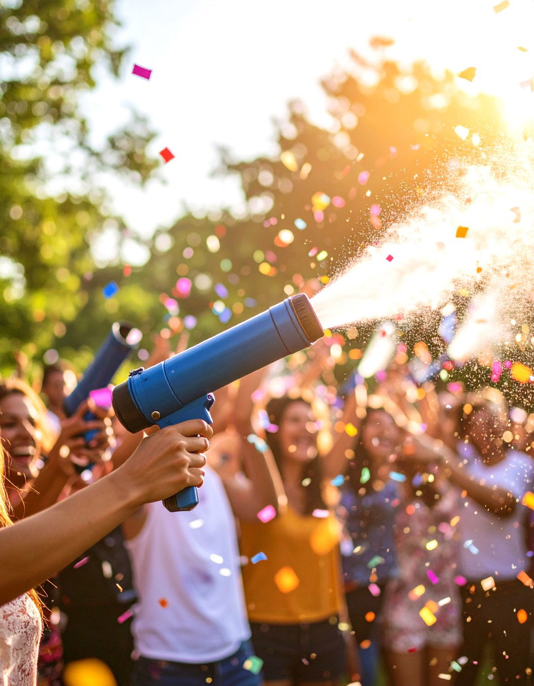 Biodegradable Confetti Cannon Moment - 25 party decoration ideas