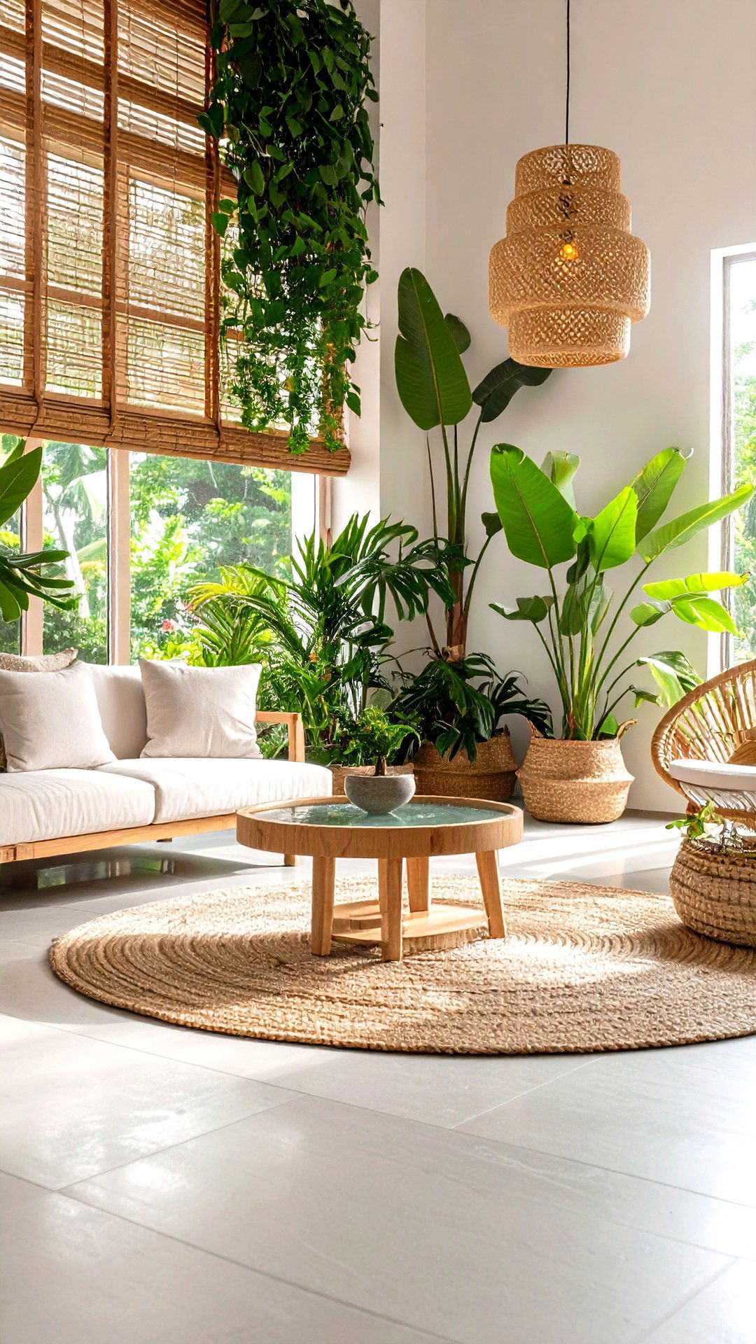 Biophilic Room Haven with Living Greenery - 25 aesthetic room ideas