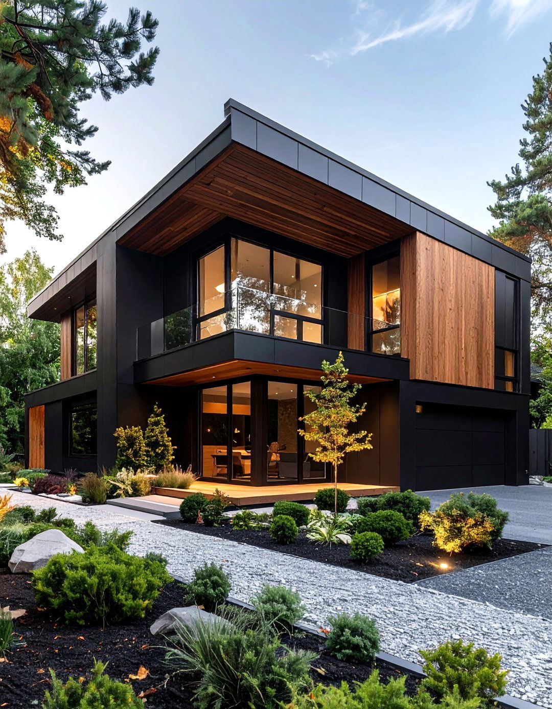 Black Satin Luxe Black Paint Color that Hides Dust - 25 paint colors for a modern black house with cedar accents