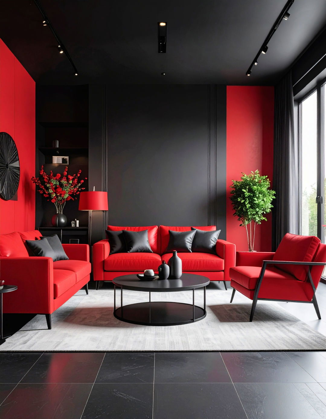 25 Black and Red Living Room Ideas for Bold, Dramatic Interiors