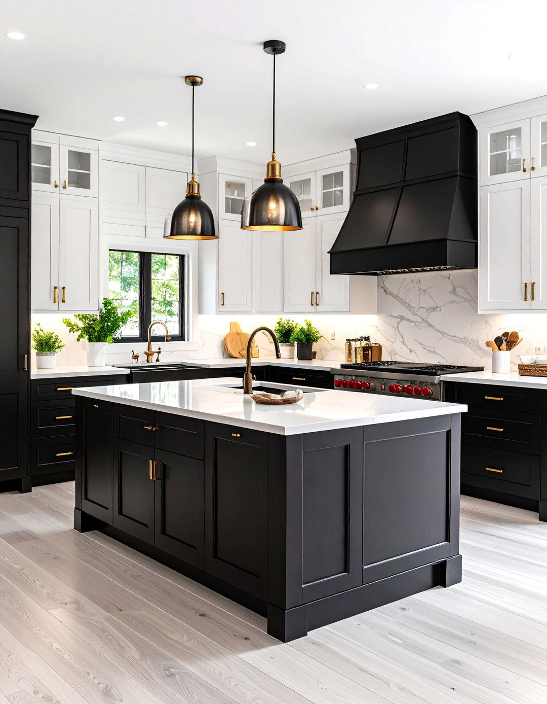 Black and White Cabinets - 25 painting kitchen cabinet ideas