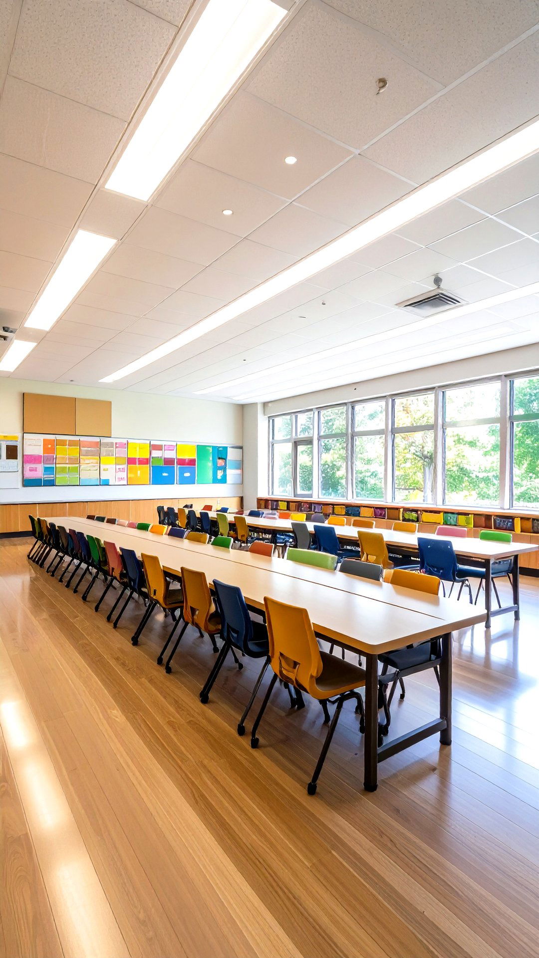 Blended Natural and Artificial Classroom Lighting Schedule - 25 classroom lighting ideas