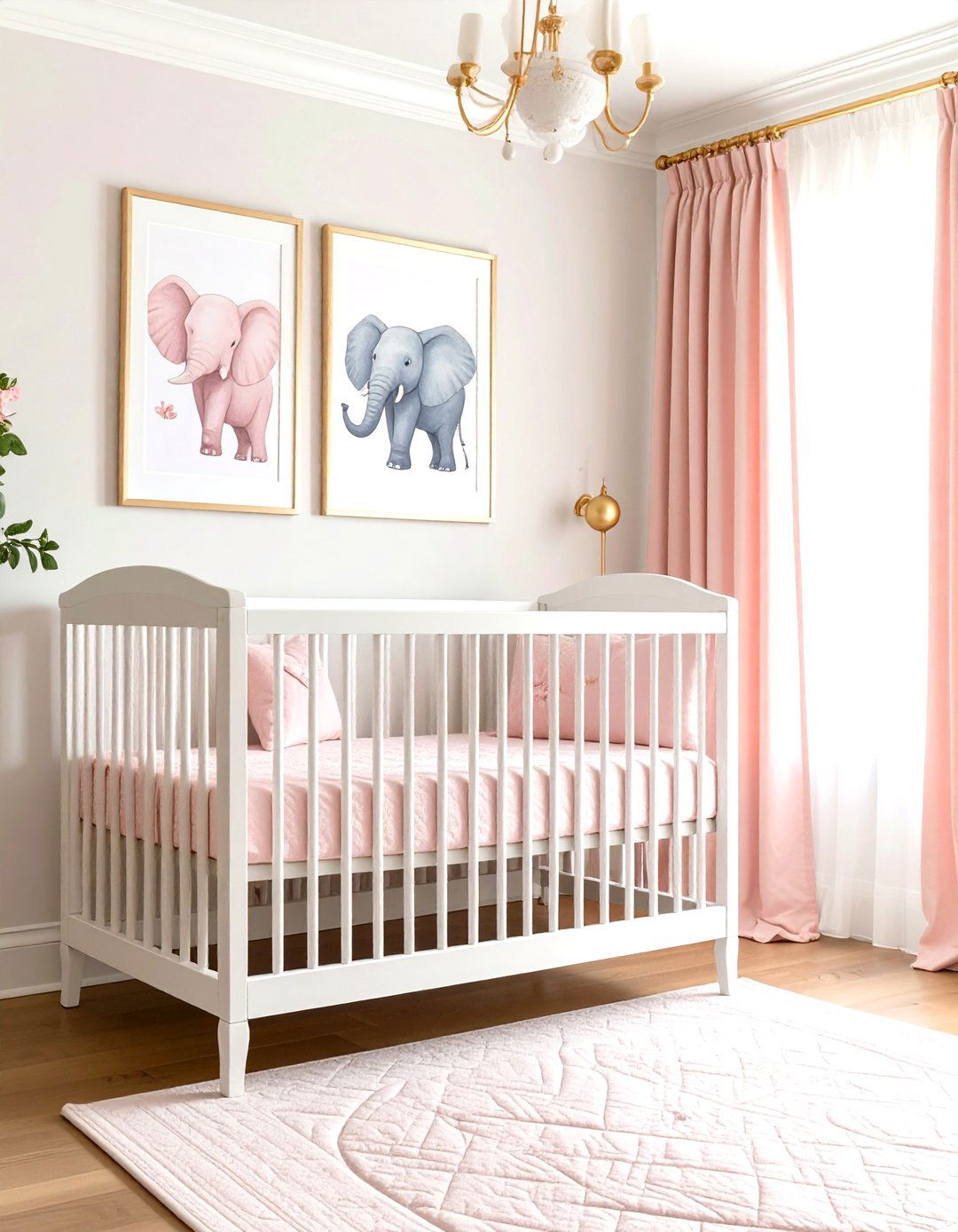 Blush Pink Elephant Nursery Elegance - 25 elephant nursery ideas