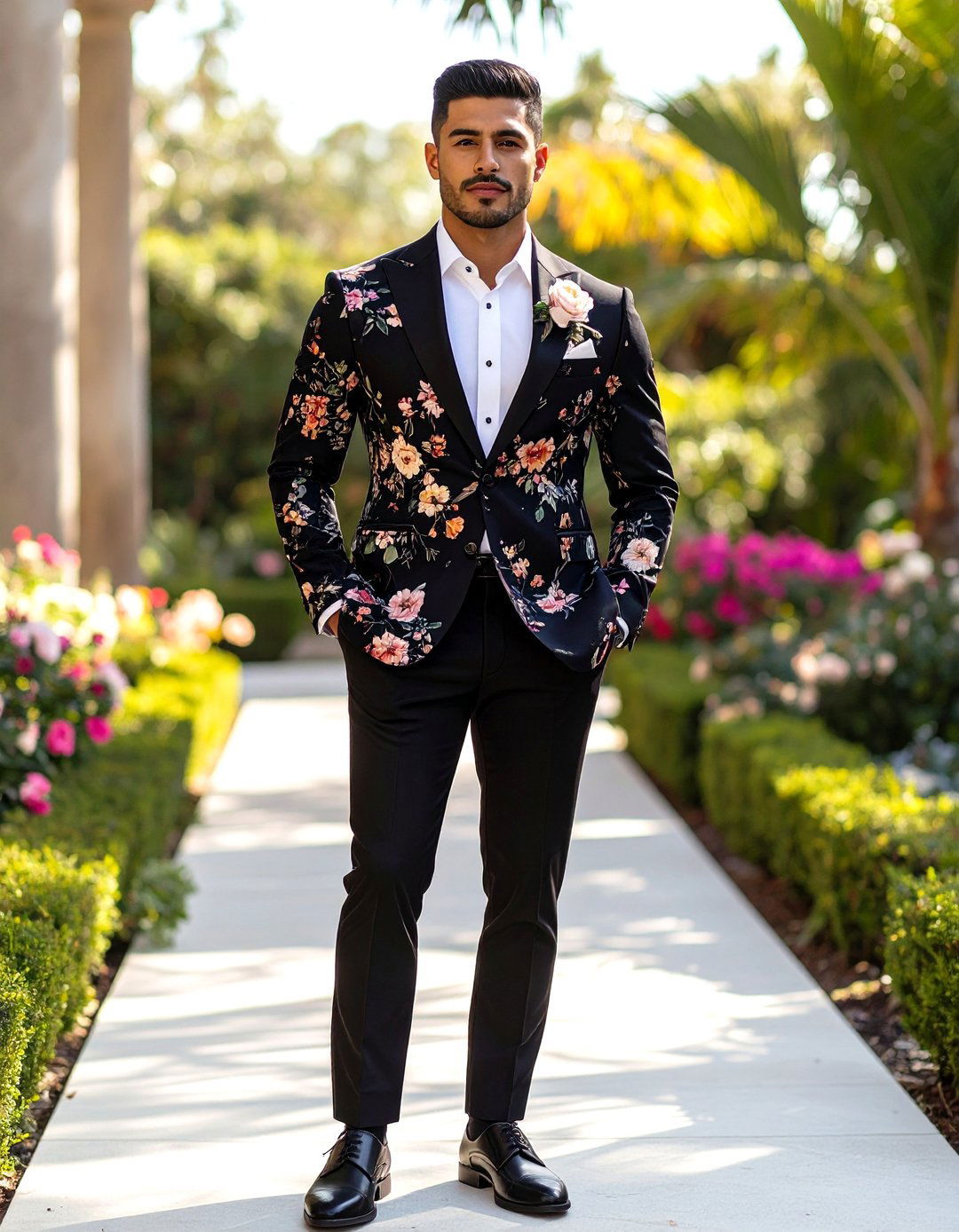 Bold Patterned Sports Coat Mens Wedding Outfit - 25 men's wedding outfit ideas