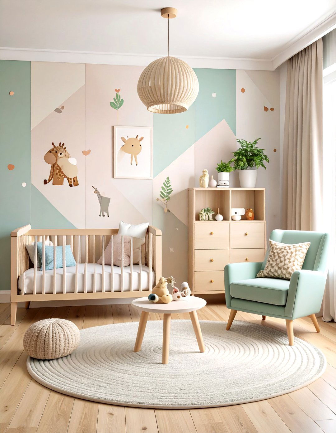 Bold Wallpaper Accent Wall - 25 nursery accent wall ideas