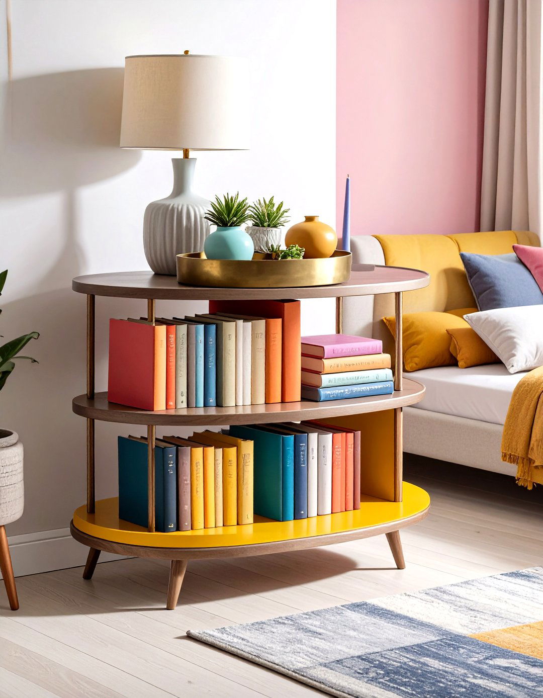 Book Stack Nightstand Celebrates Bibliophiles