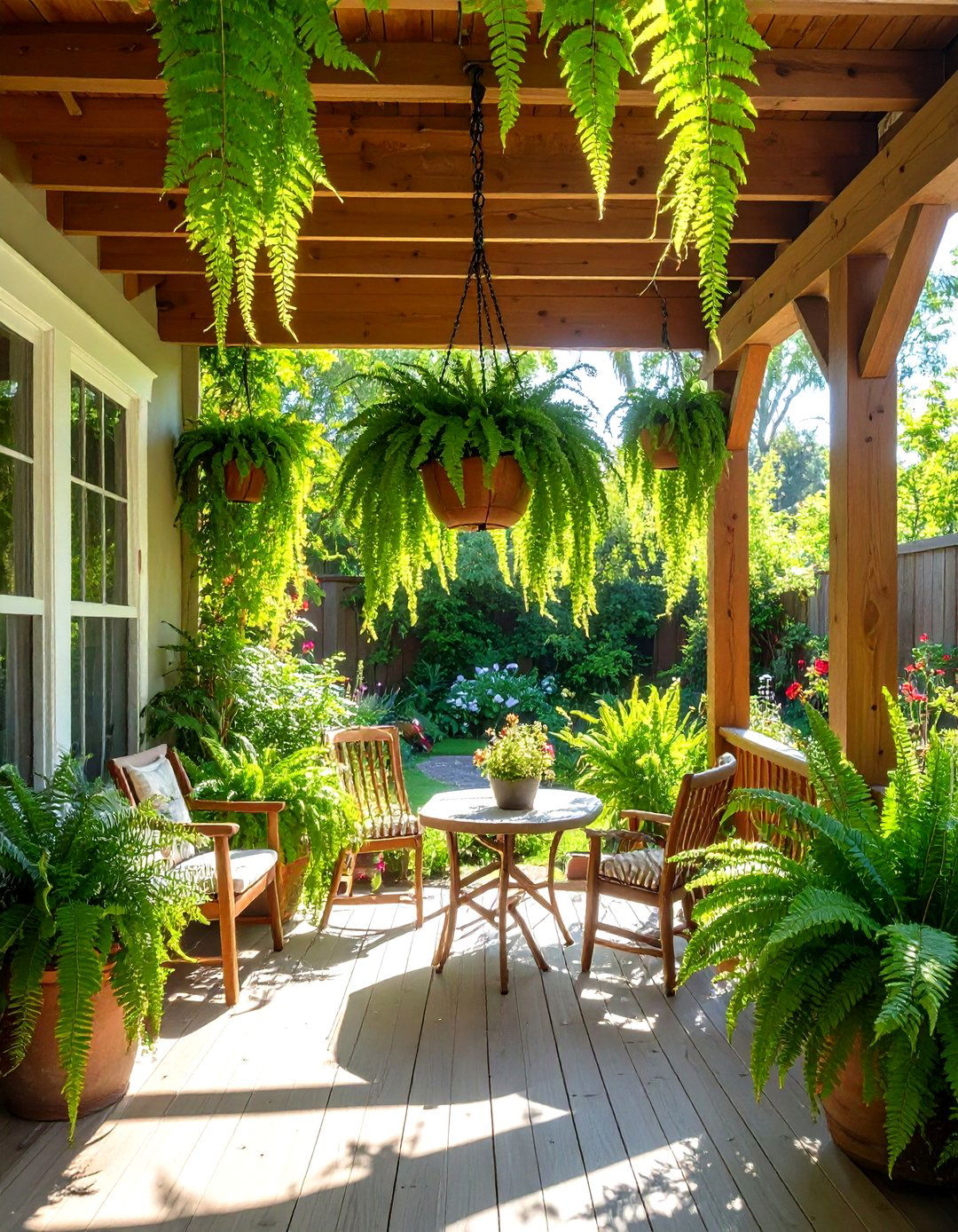 Boston Fern Delivers Lush Cooling Green to Shaded Patios - 25 outdoor plants for patio