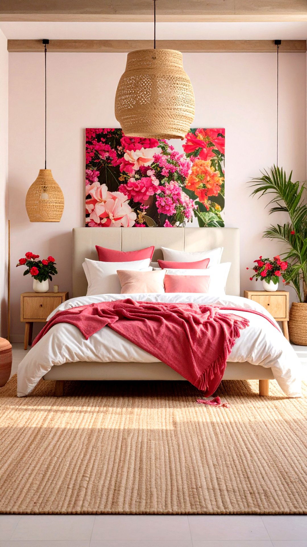 Bougainvillea Textile Pops Greek Bedroom - 25 greek bedroom design ideas