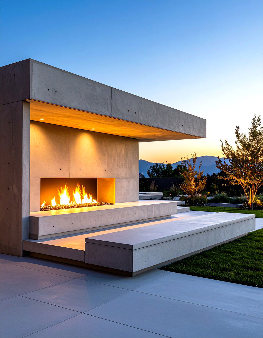 Boulder Built Outdoor Fireplace Evokes Mountain Lodges - 25 outdoor fireplace ideas