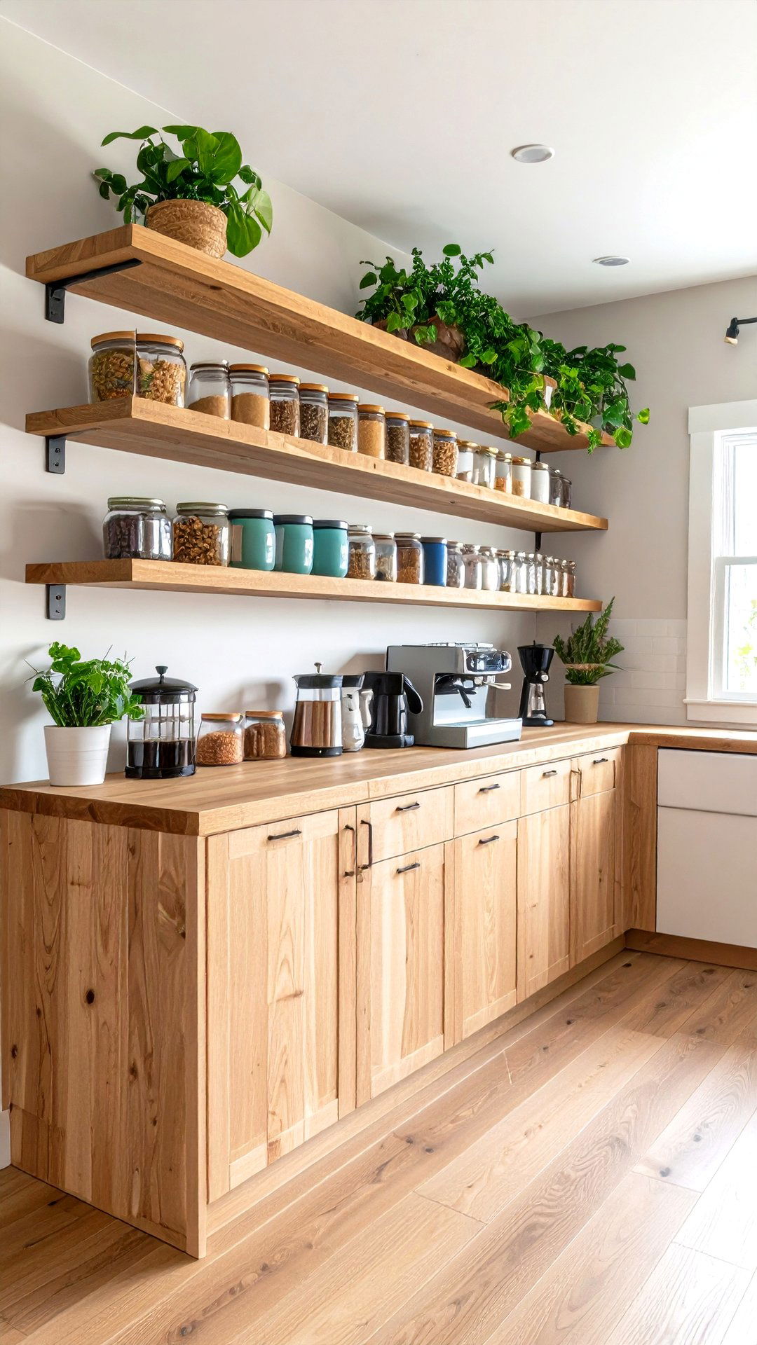 Breakfast Bar Corner Shelf for Kitchen Coffee Zones - 25 corner shelf ideas