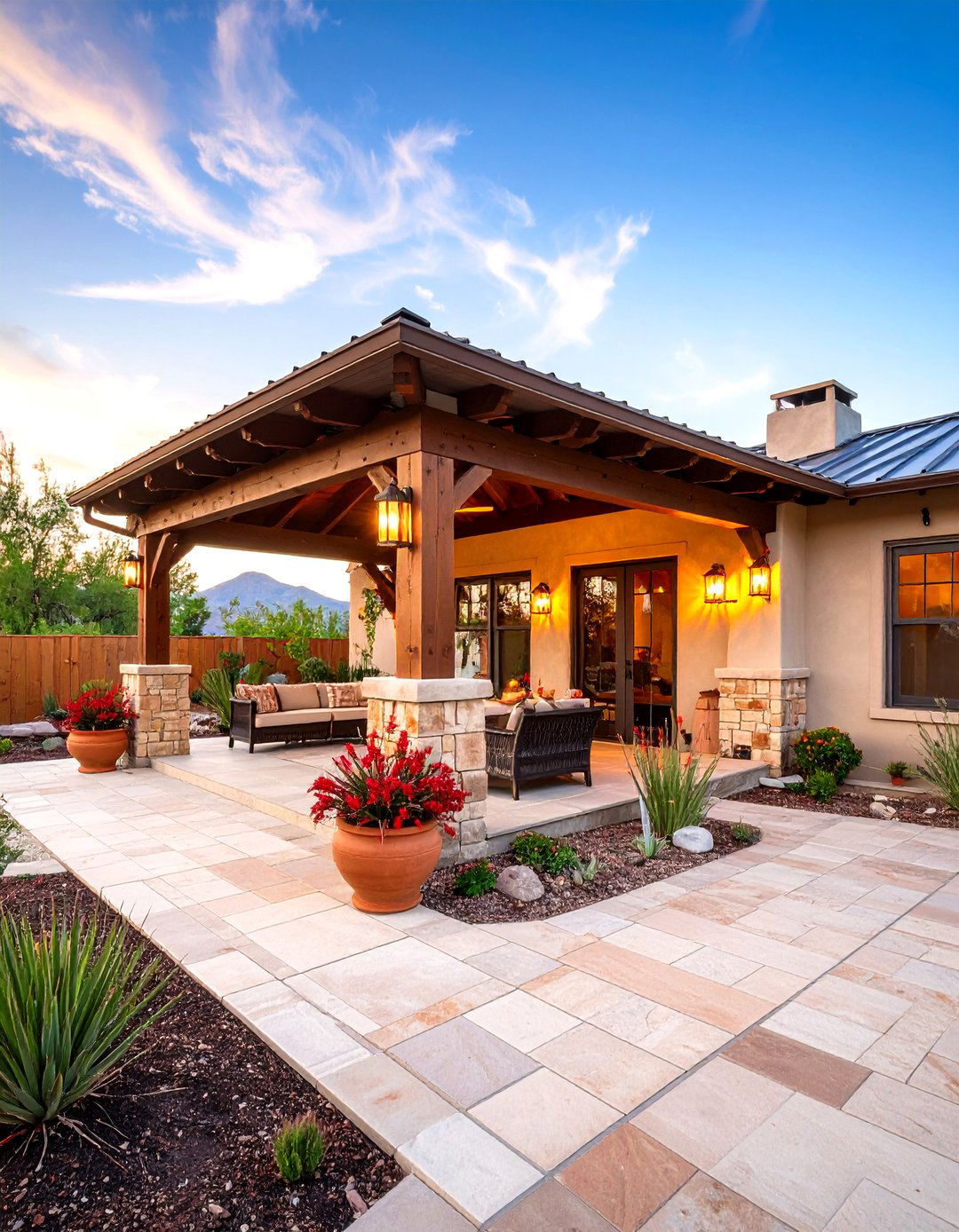 Breezy Backyard Ramada with Ceiling Fan Comfort - 25 arizona backyard ideas