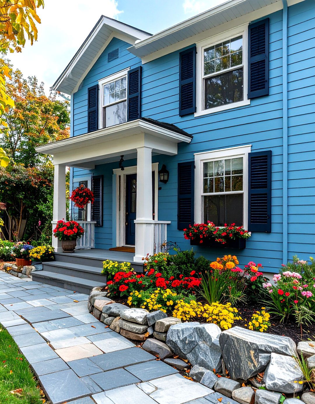 Breezy Coastal Blues Refresh Urban Streets - 25 exterior house colors & inspiration