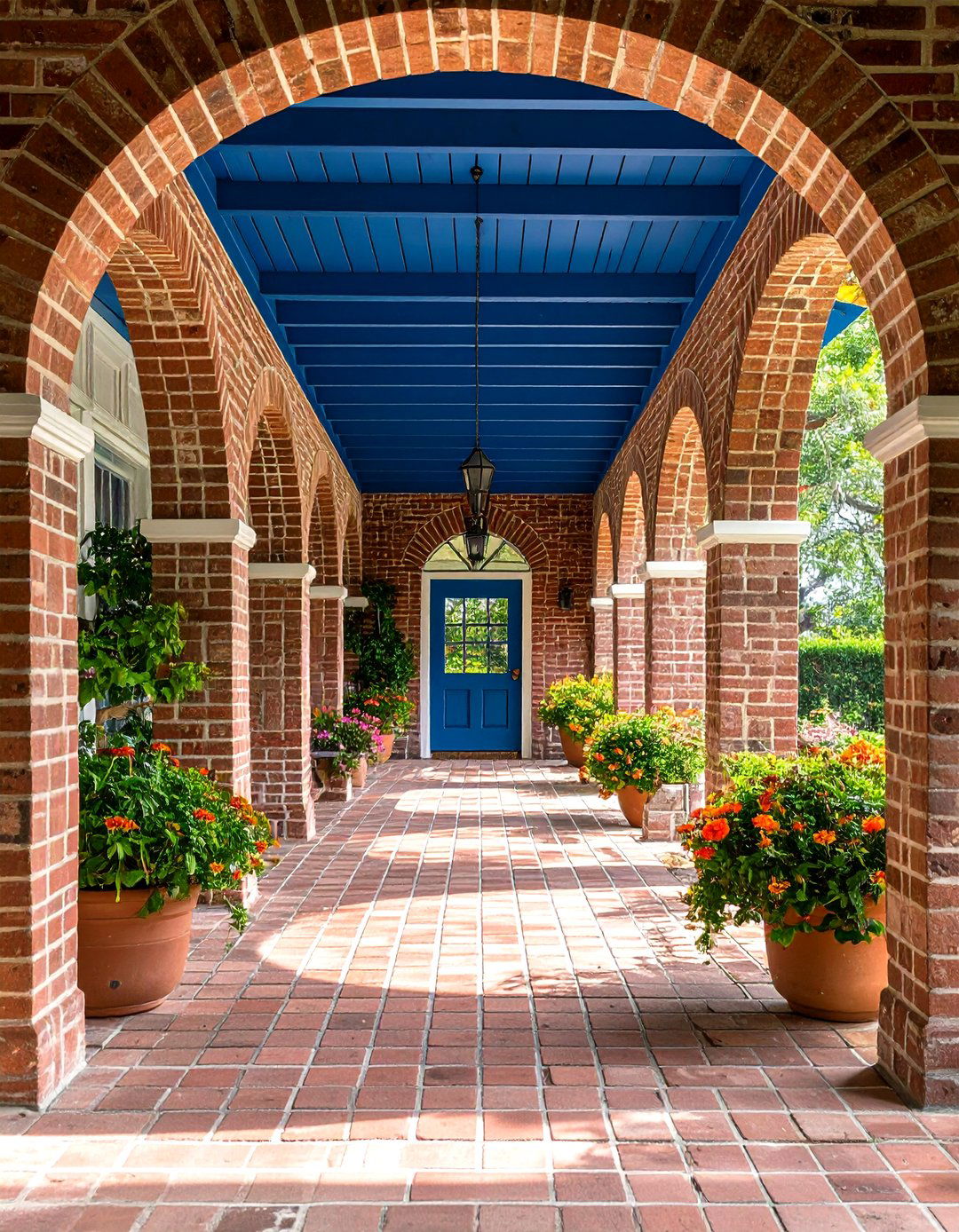 Brick Porch Arched Openings for Southern Grace - 25 brick porch ideas