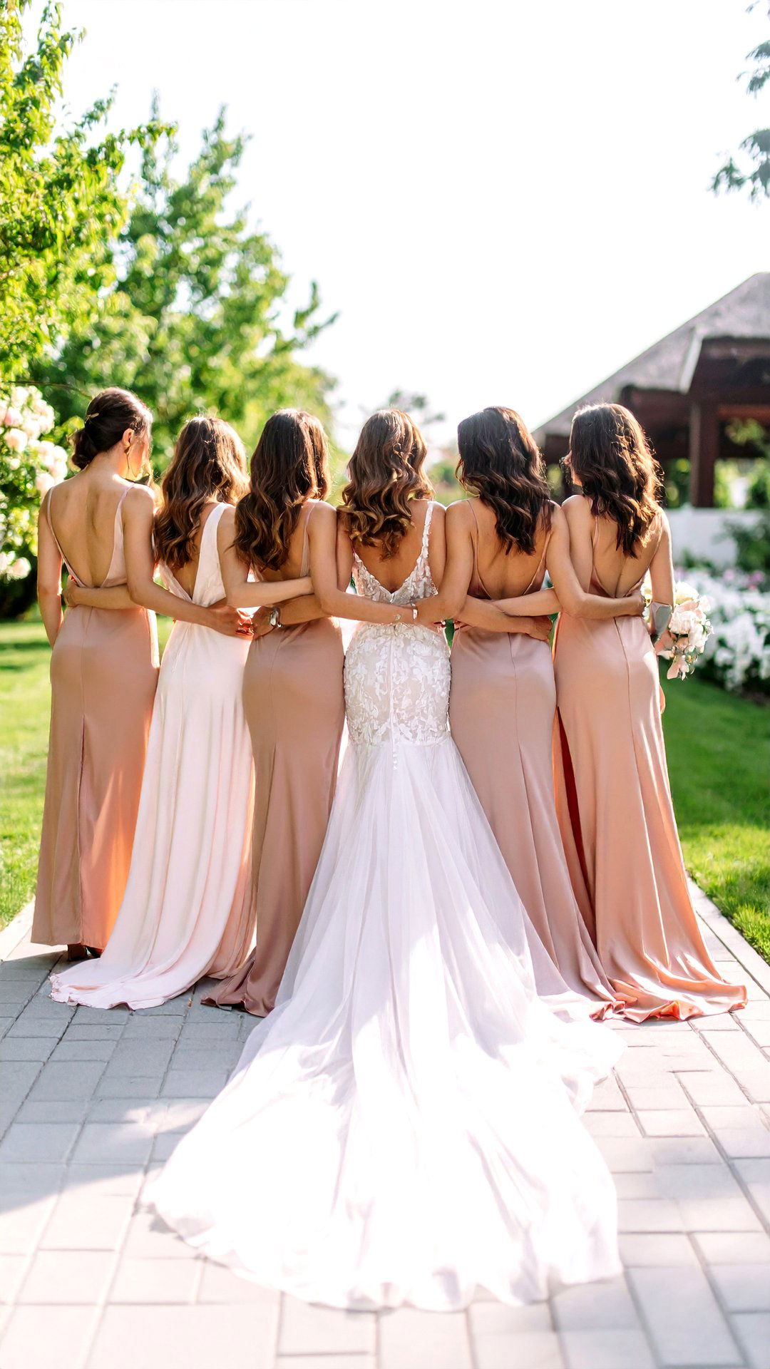 Bridal Party Attire in Mismatched Neutral Wedding Tones - 25 classic wedding ideas
