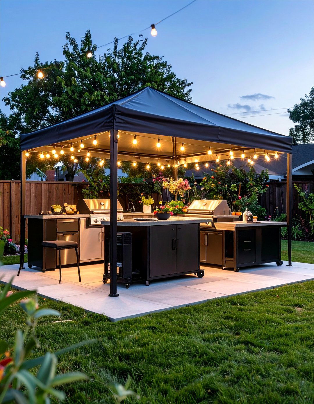 Budget Pop Up Canopy Outdoor Kitchen Gazebo for Renters - 25 outdoor kitchen with a gazebo ideas