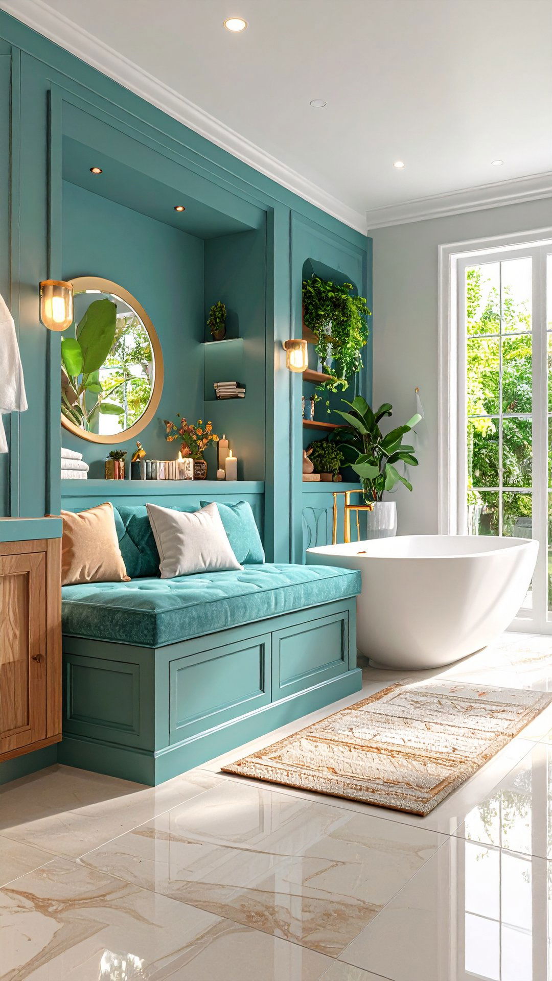 Built In Bathroom Seating Nook - 25 aesthetic bathroom ideas