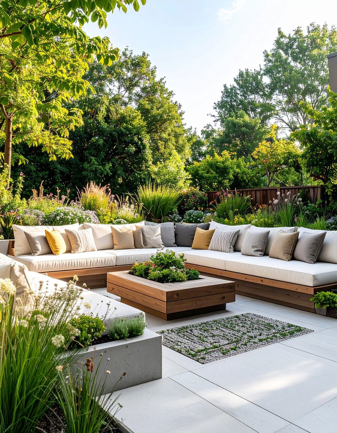 Built In Bench Courtyard Seating Nooks - 25 courtyard ideas