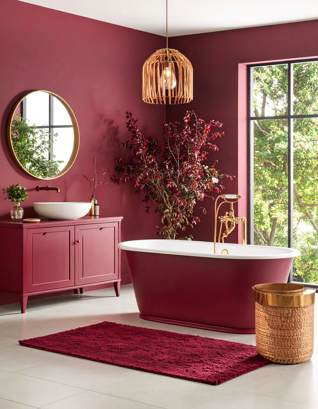 25 Burgundy Bathroom Ideas: Rich Color Schemes & Luxurious Decor Styles