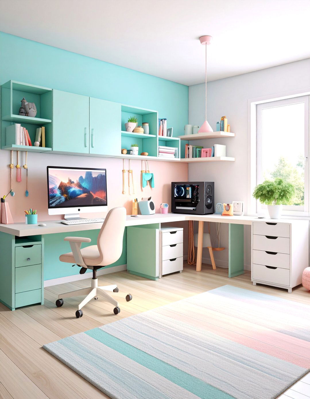 Cable Management Tricks Keep Gamer Girl Room Clutter Free - 25 gamer girl room ideas