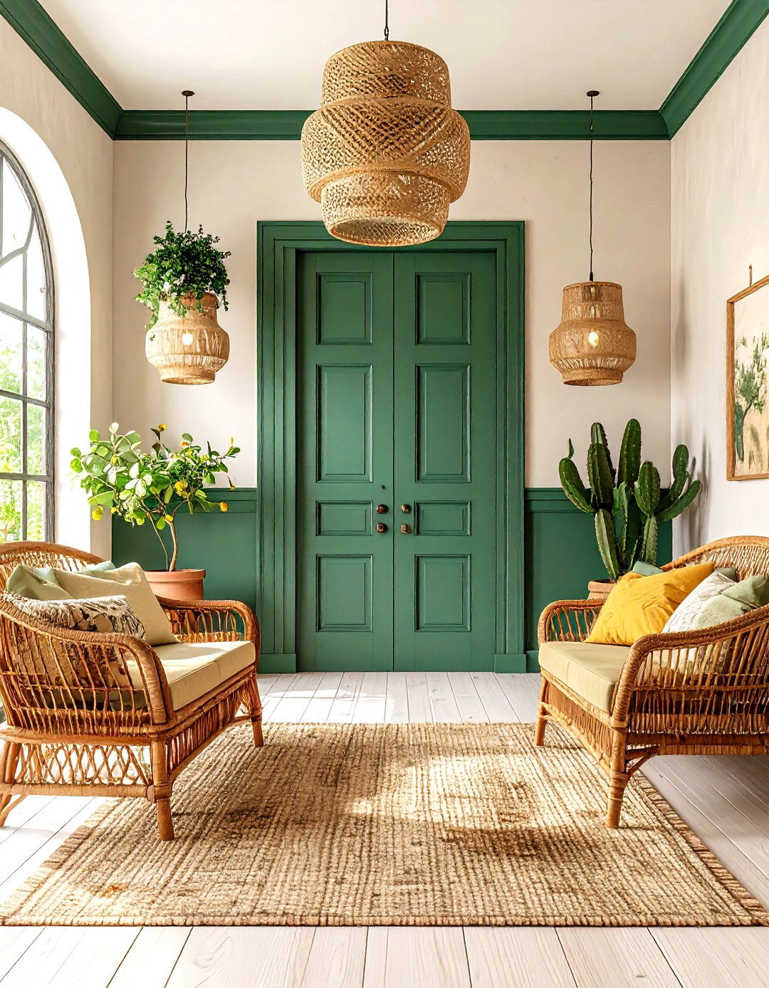 Cactus Green Mexican Paint Color to Anchor Neutrals - 25 mexican interior paint colors