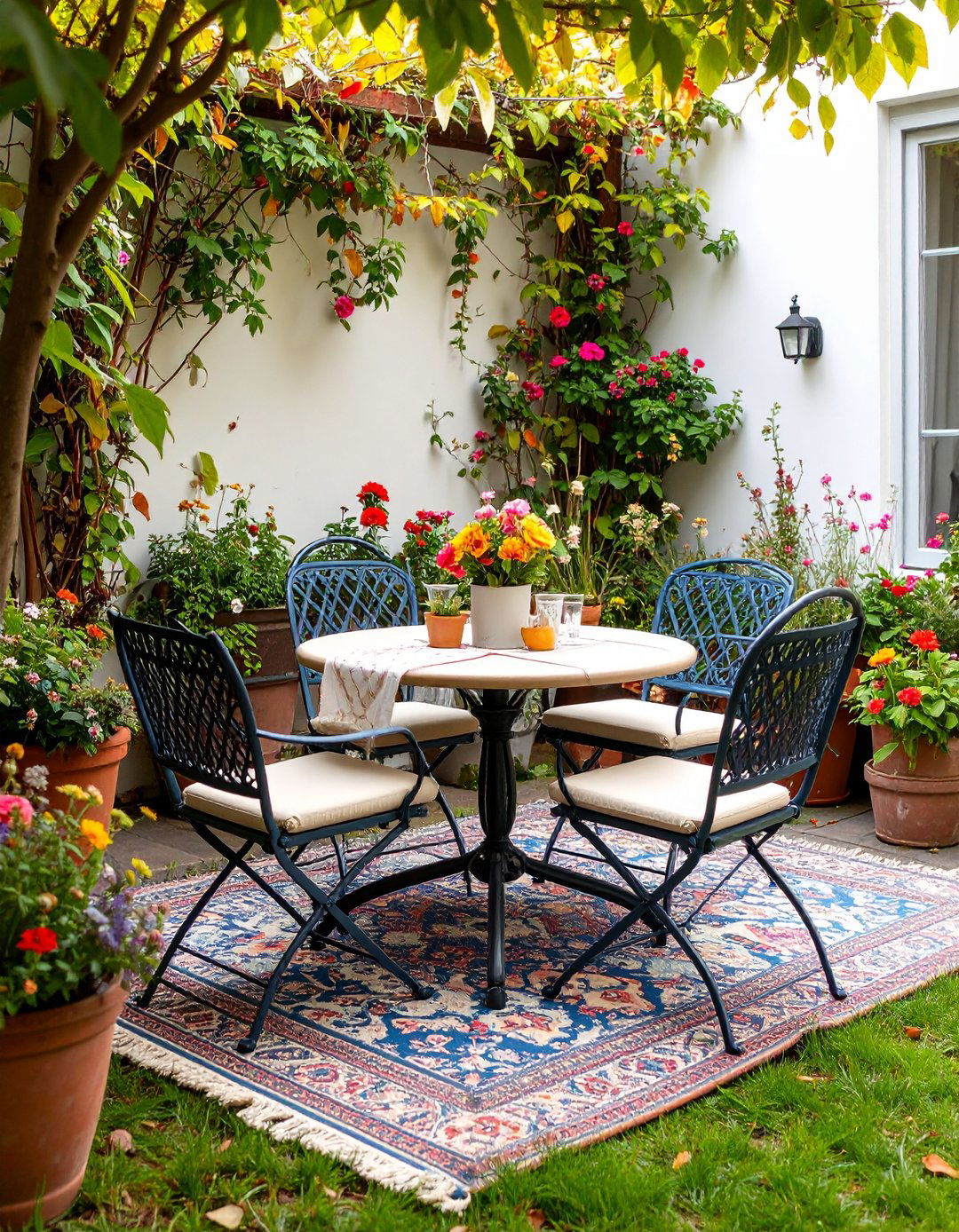 Cafe Style Courtyard Dining Nook - 25 courtyard ideas