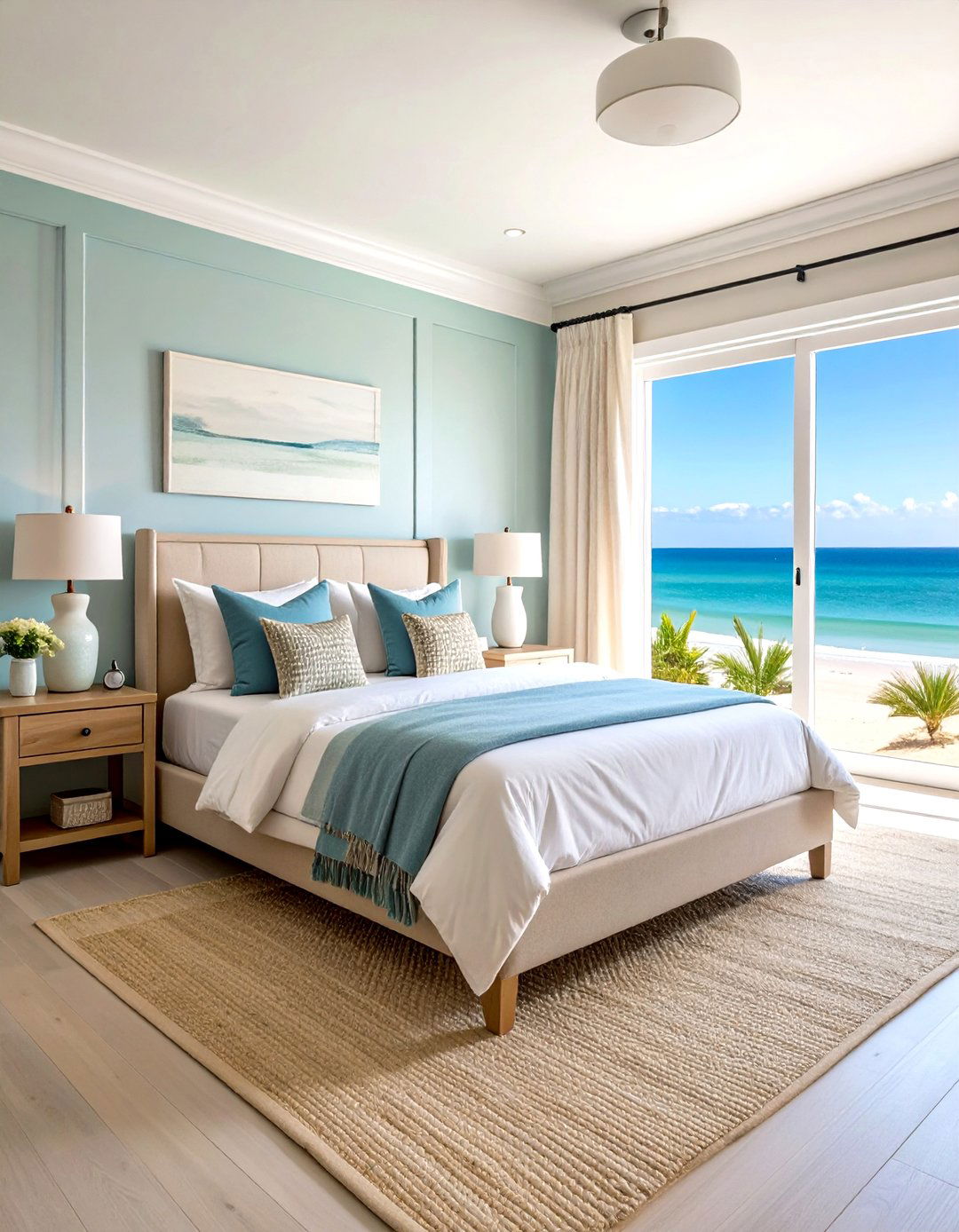 Calm Your Canvas With Coastal Paint - 25 ocean-themed bedroom ideas
