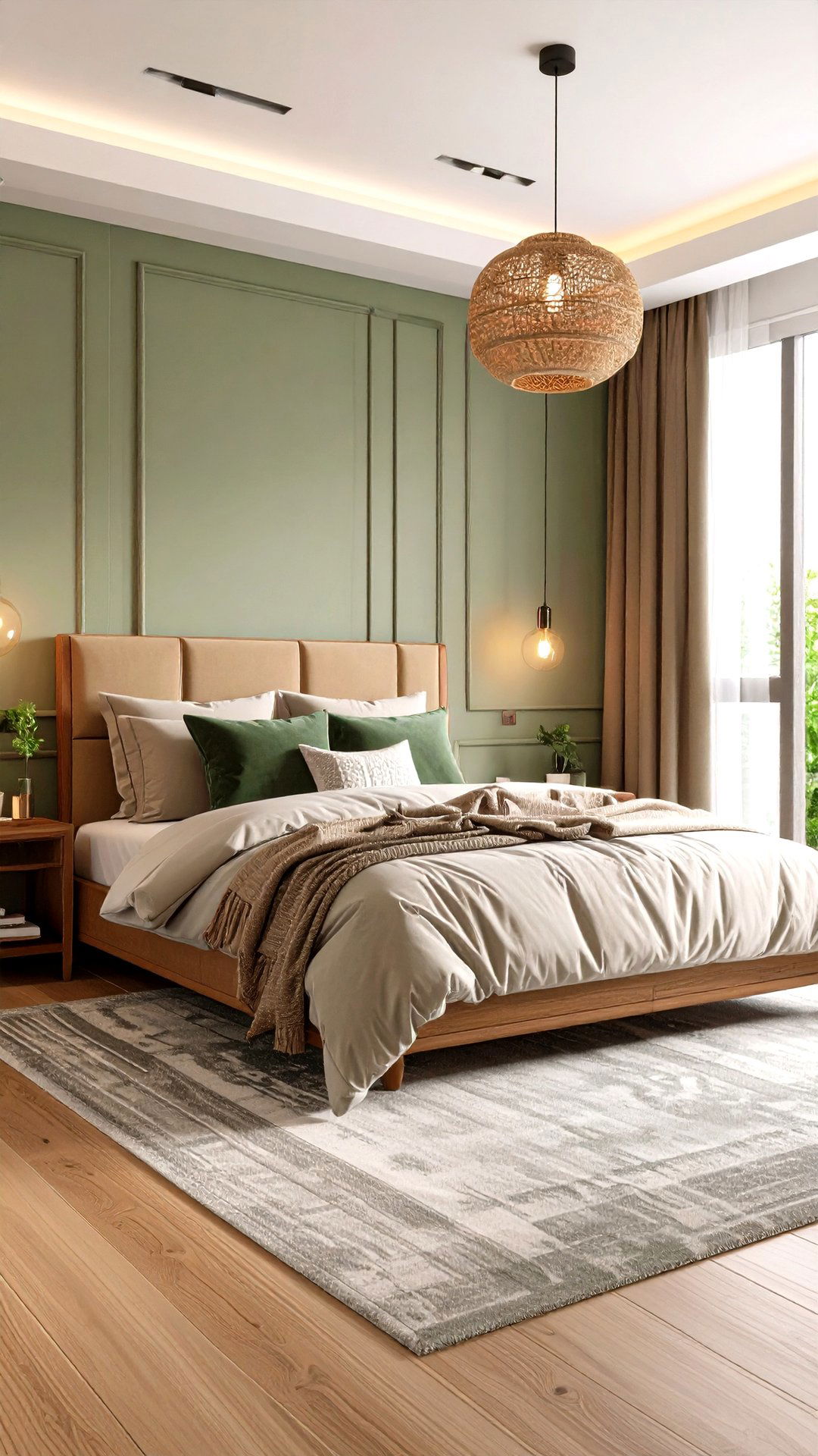 Calming Green Tea Palette for Asian Bedroom - 25 asian bedroom ideas