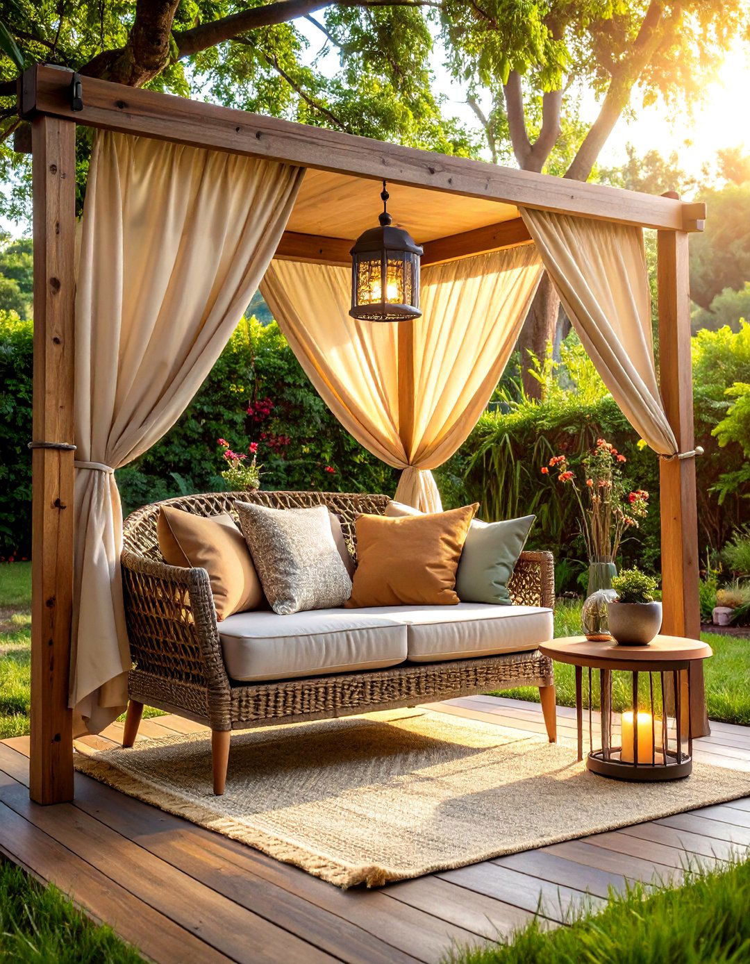 Canopy Chair Reading Nook - 25 outdoor reading nook ideas
