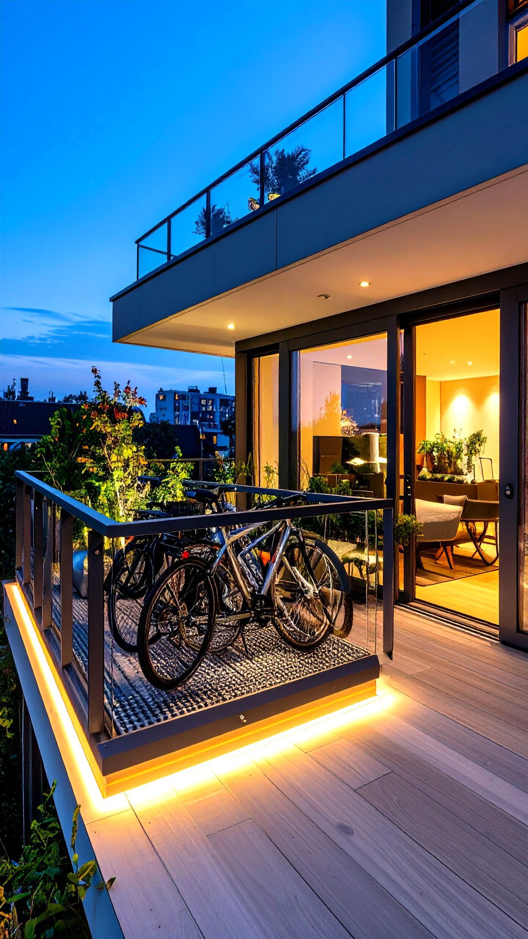 Cantilever Balcony with Integrated Bike Rack - 25 cantilever balcony ideas