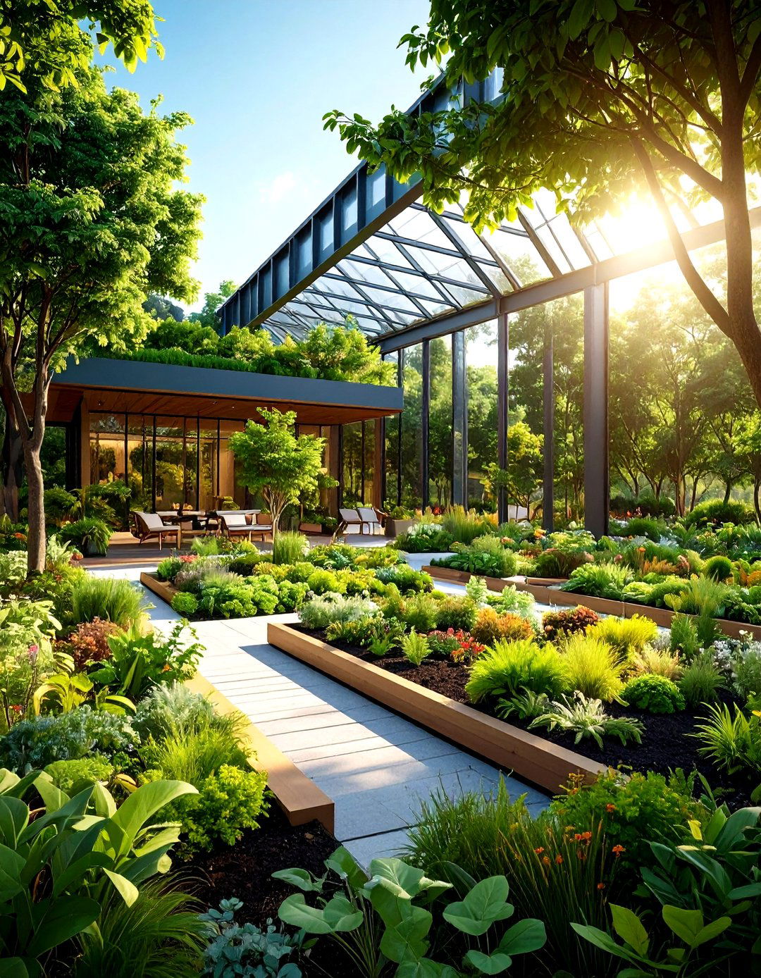 Carbon Sequestering Green Infrastructure in Landscape Design - 25 ai landscape design ideas