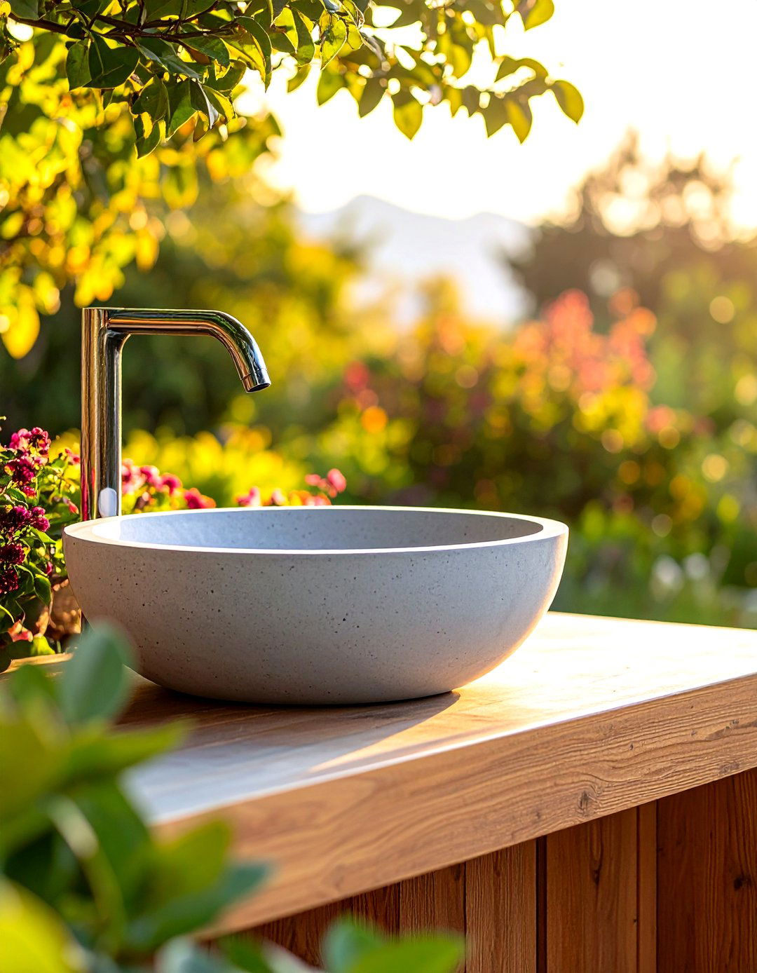 Cast in Place Concrete Outdoor Sink - 25 outdoor sink ideas