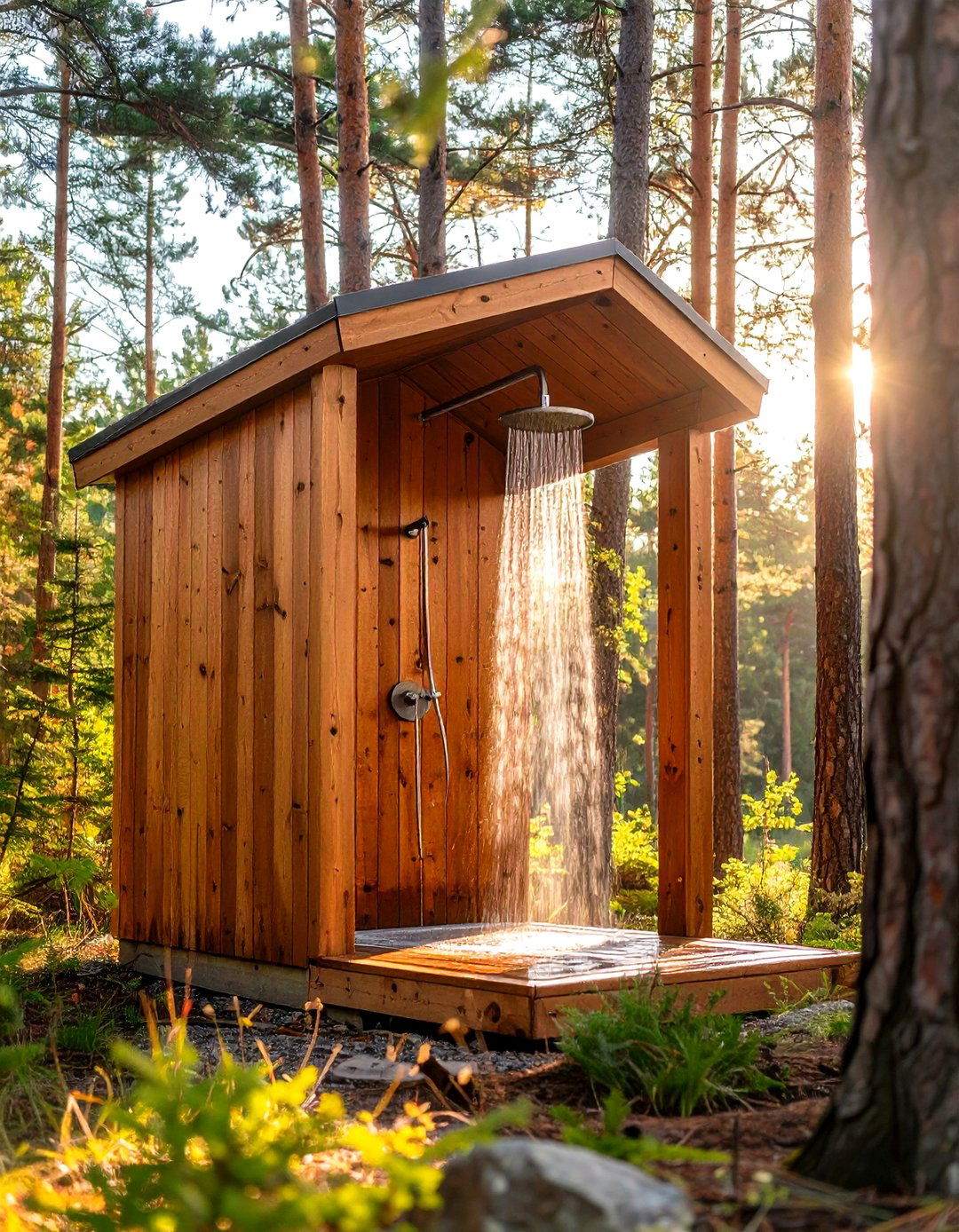 Cedar Cabin Outdoor Shower - 25 outdoor shower ideas
