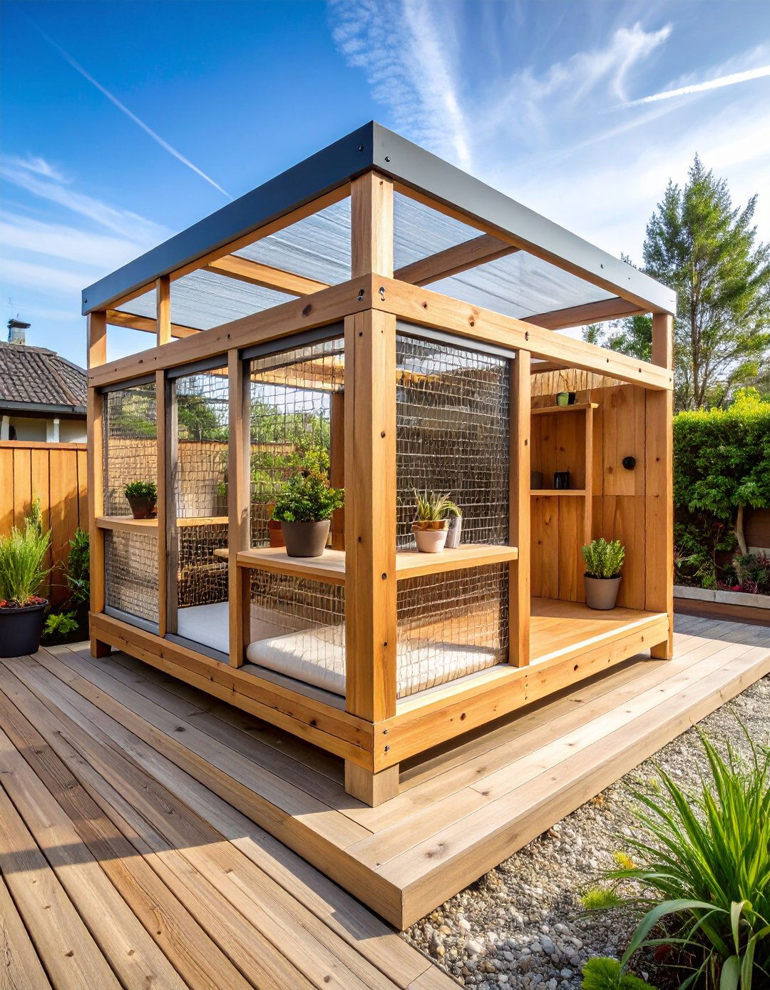 Cedar Cube Backyard Catio - 25 outdoor catio ideas