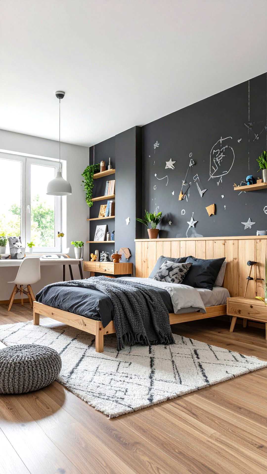 Chalkboard Charcoal Creativity Boys Room Paint - 25 boys room paint ideas
