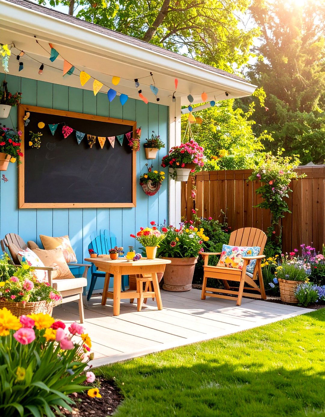 Chalkboard Outdoor Wall Decor for Kids - 25 outdoor wall decor ideas