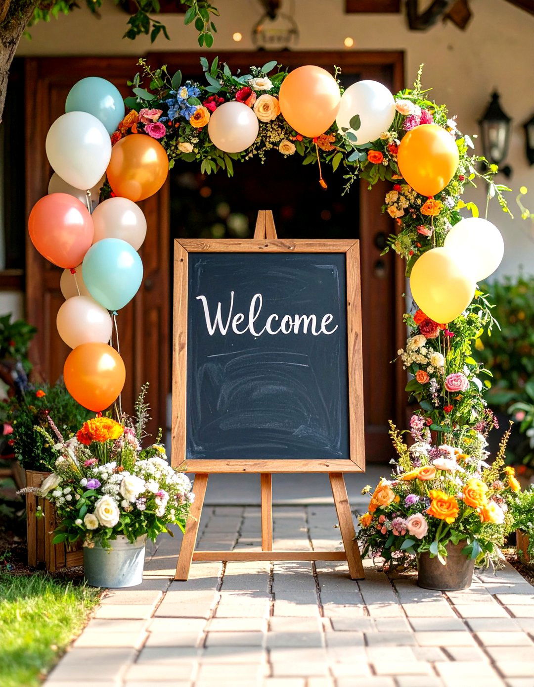 Chalkboard Welcome Sign - 25 party decoration ideas