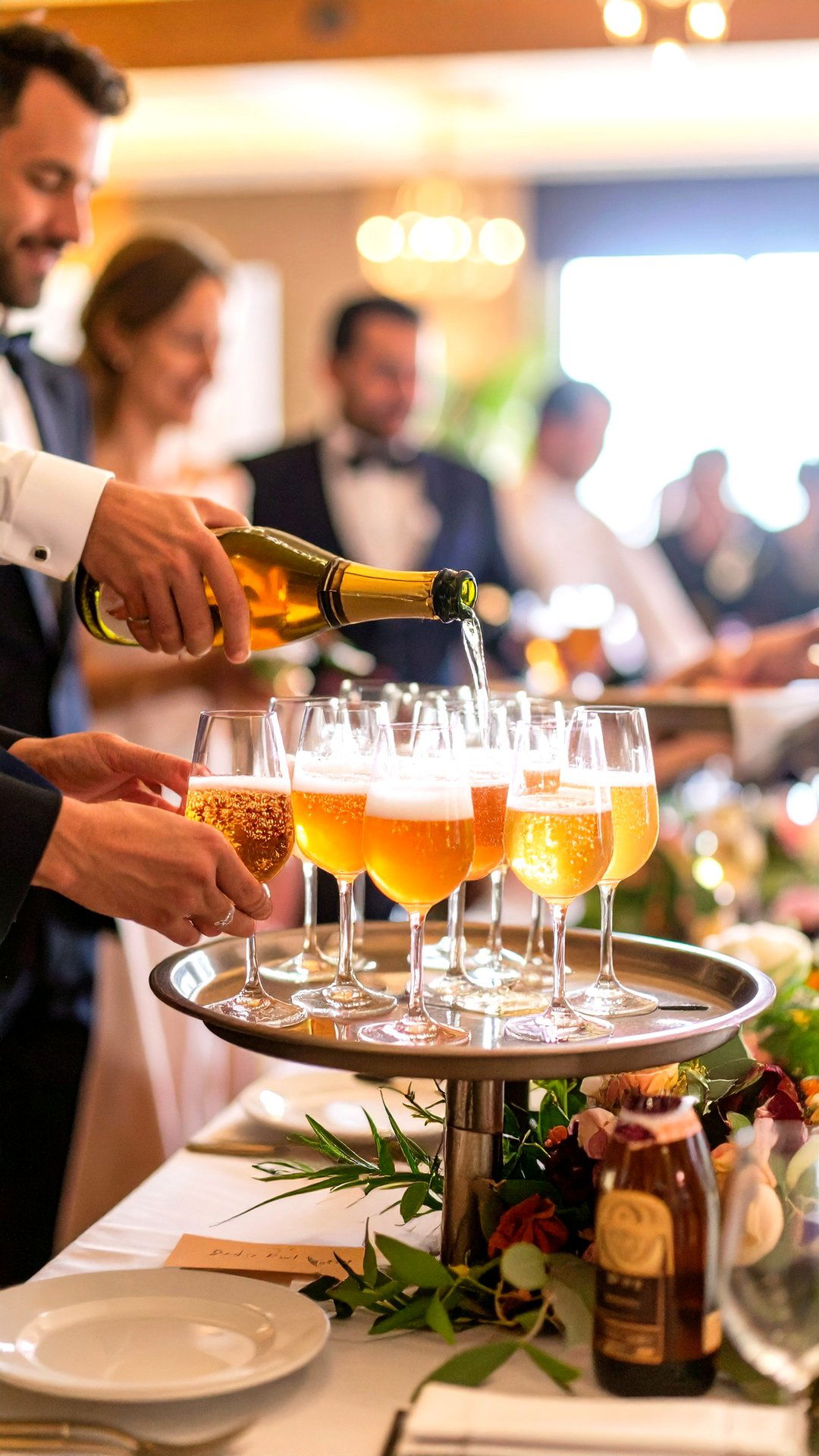 Champagne Free Sparkling Cider Wedding Toast - 25 classic wedding ideas