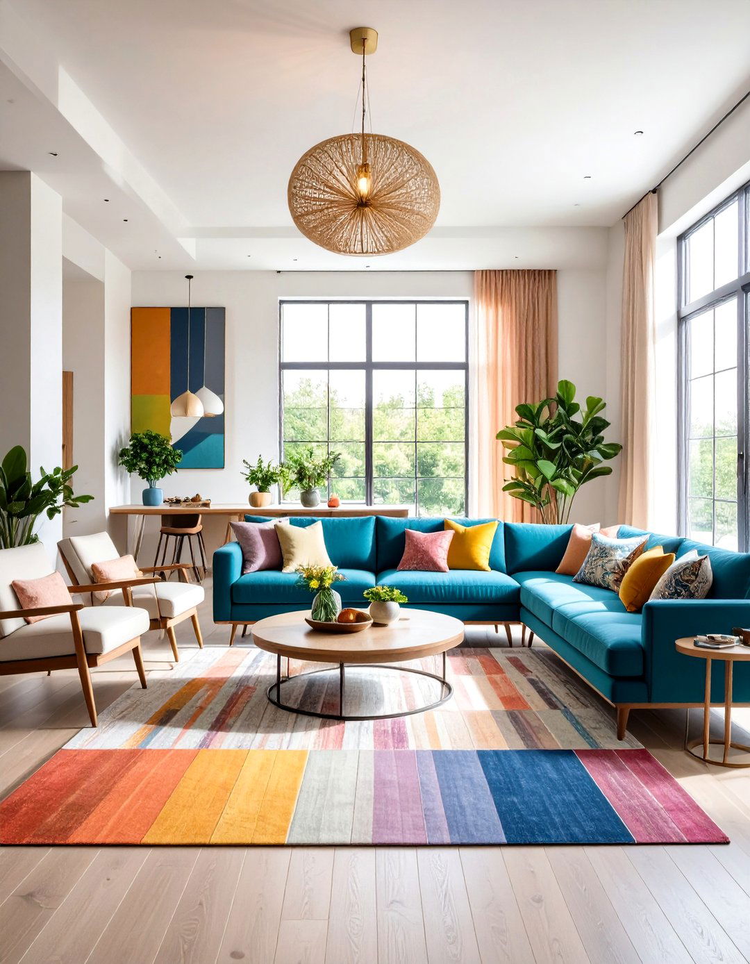 Choose a Cohesive Color Palette for Open Floor Plans - 25 open floor plan ideas
