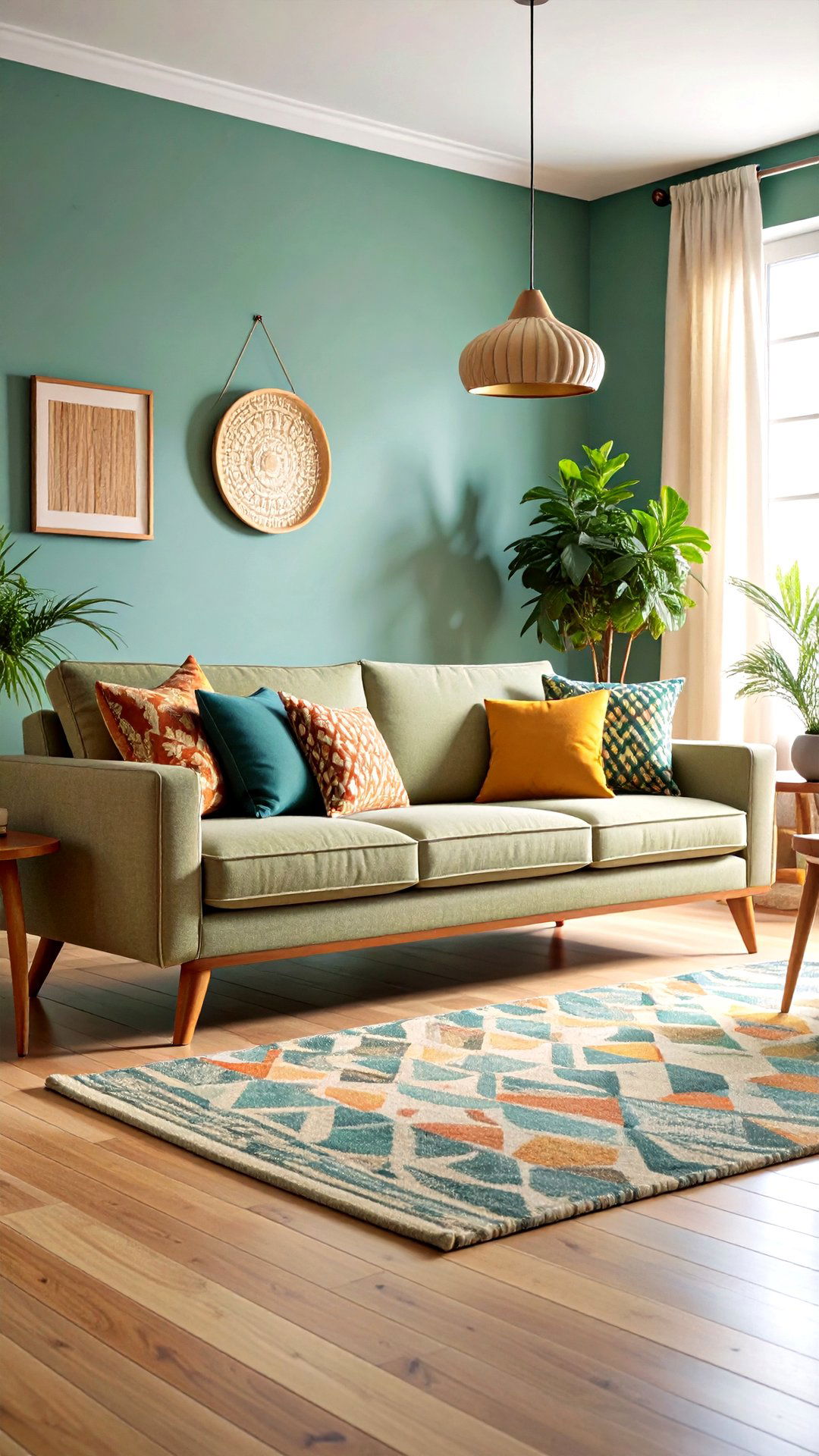Choose a Low Slung Taper Leg Sofa for Authentic Silhouette - 25 1950s living room ideas