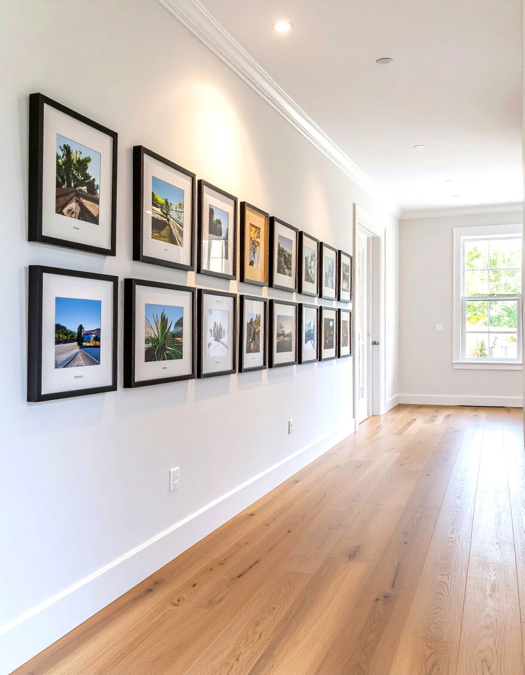 Chronological Timeline Family Picture Wall - 25 family picture wall ideas