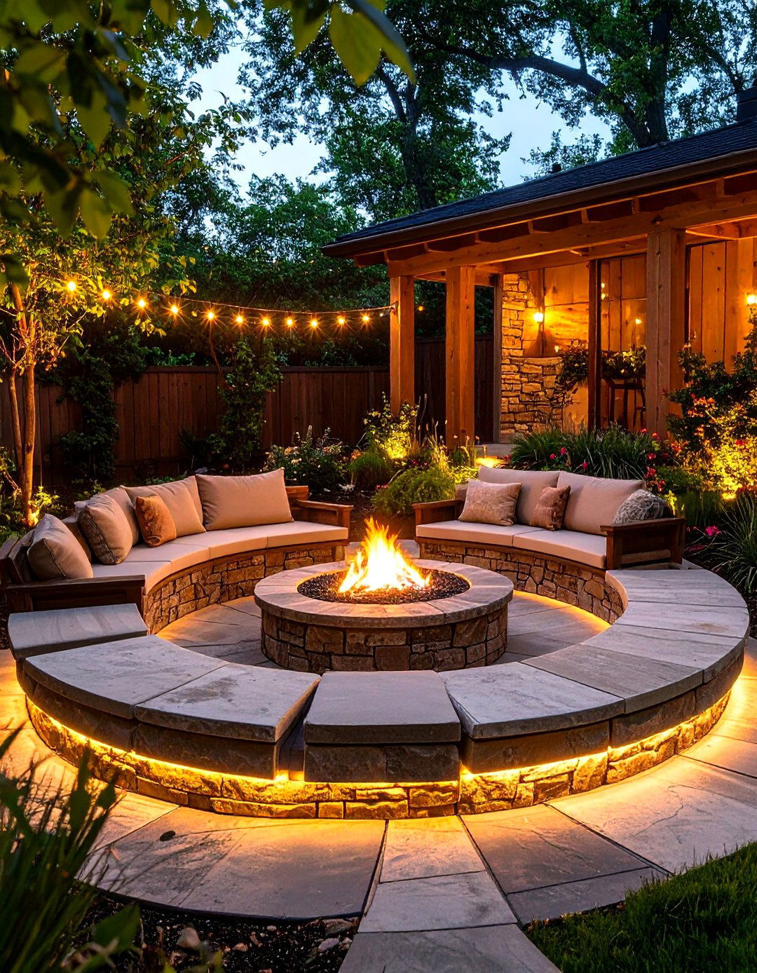 Circular Fire Pit Bench Outdoor Seating - 25 outdoor seating ideas