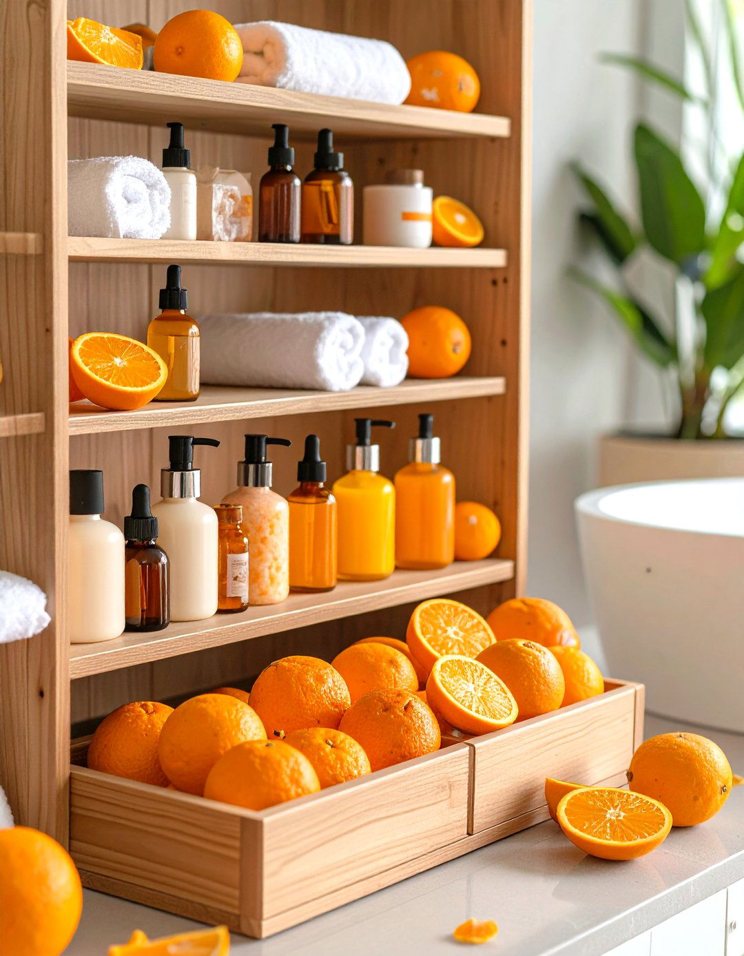 Citrus Scents to Deepen the Theme - 25 orange bathroom ideas